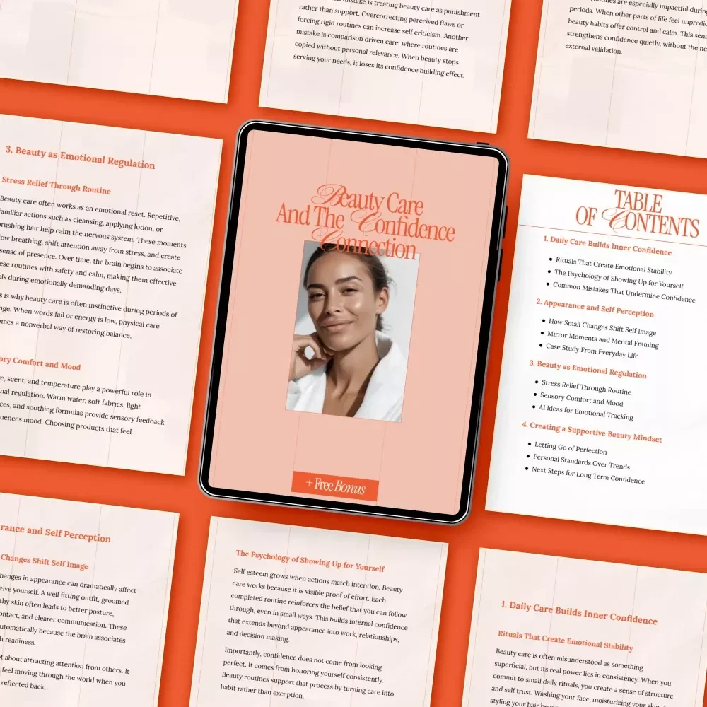 Beauty Care and the Confidence Connection – Self Care Guide, Beauty Mindset eBook, Confidence Building Digital Download