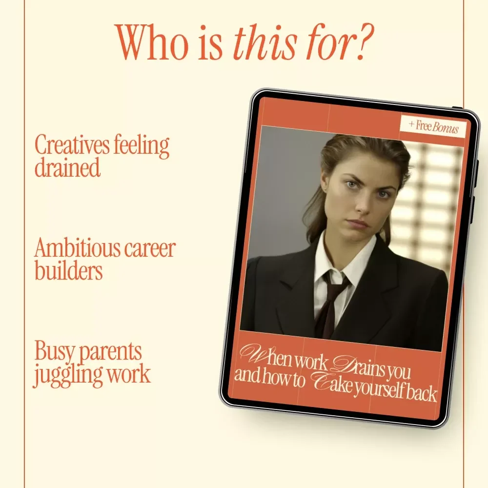 When Work Drains You and How to Take Yourself Back | Practical Guide on How to Deal with Burnout at Work for Overwhelmed Professionals