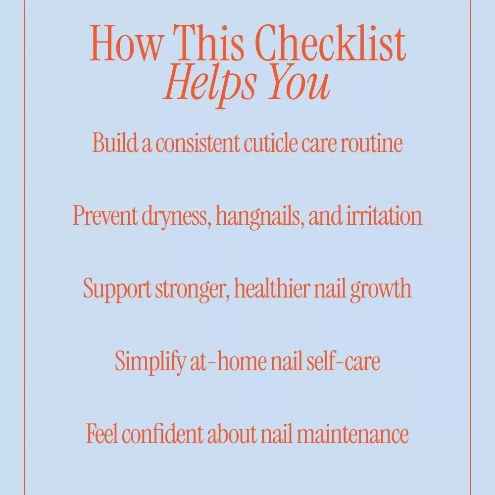 Cuticle TLC Checklist: Keep Your Nails Happy & Healthy – Digital Nail Care Guide, Cuticle Care Routine, Healthy Nails Checklist, At-Home Manicure Self-Care Download