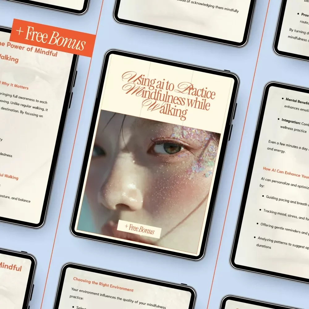 Using AI to Practice Mindfulness While Walking – Digital Guide for Calm, Focus & Everyday Awareness | Smart Mindful Walking with AI Support
