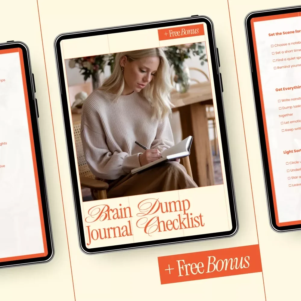Brain Dump Journal Checklist – Simple Step-by-Step Guide for Mental Clarity, Productivity & brain dump journal how to do it