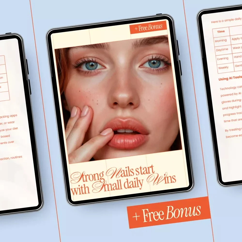 Strong Nails Start With Small Daily Wins | How to Strengthen Weak Brittle Nails eBook, Nail Care Routine, Healthy Nail Guide