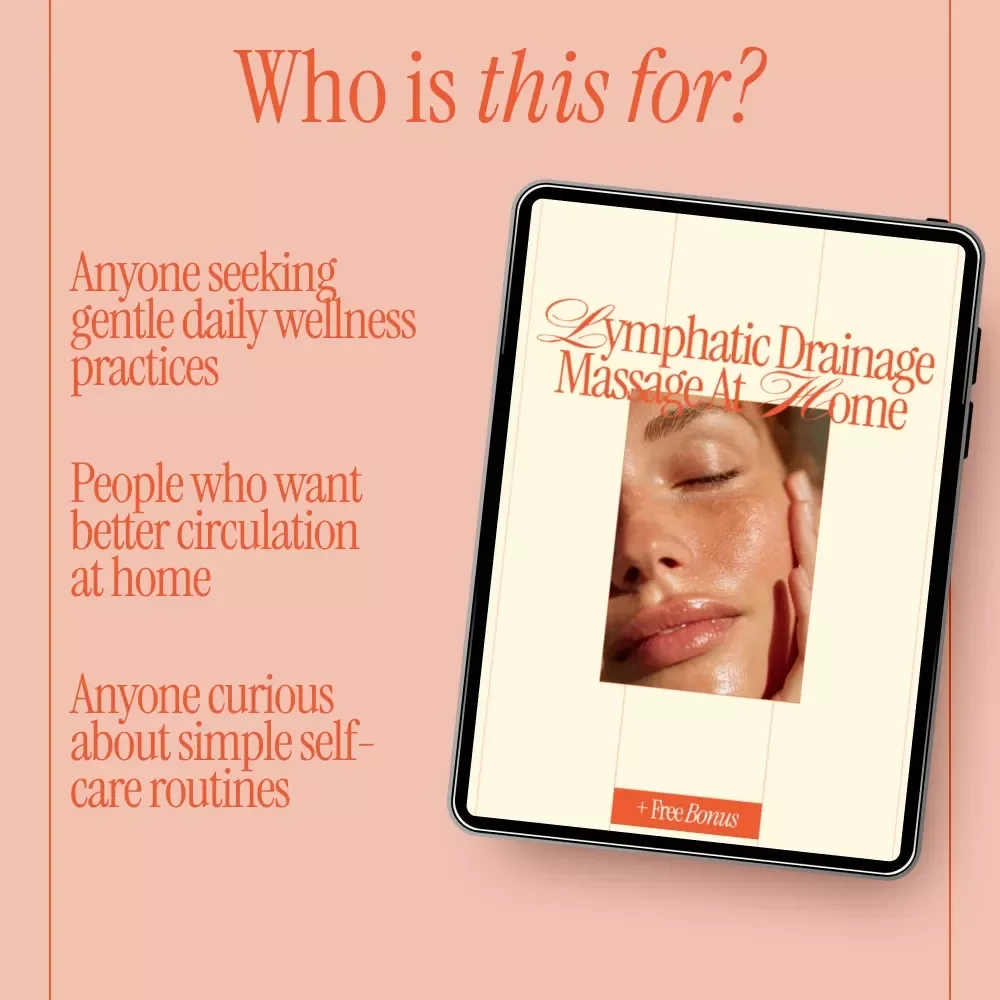 Lymphatic Drainage Massage at Home Ebook | How to Do a Lymphatic Drainage Massage on Yourself | Step-by-Step Self Massage Guide for Wellness, Detox & Daily Self-Care