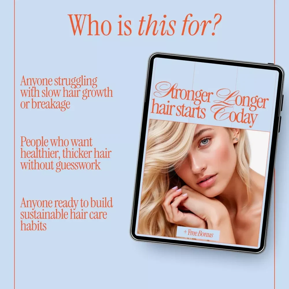 Stronger Longer Hair Starts Today – A Complete eBook Guide on how to grow your hair faster and thicker, Scalp Care, Nutrition & Proven Hair Growth Routines