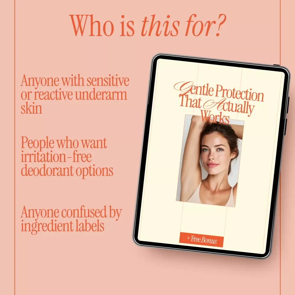 Gentle Protection That Actually Works – Sensitive Skin Deodorant Guide, Aluminum Free vs Antiperspirant Options, Fragrance Free Solutions & AI Ingredient Checks