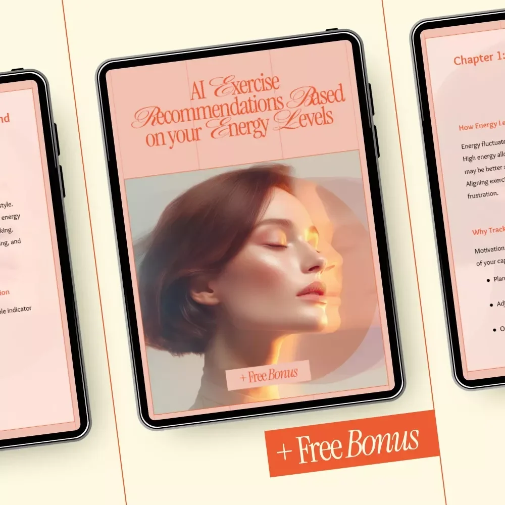 AI Exercise Recommendations Based on Your Energy Levels | Smart Fitness eBook, Personalized Workouts, AI to Recommend Exercises Based on Your Energy Levels, Digital Download