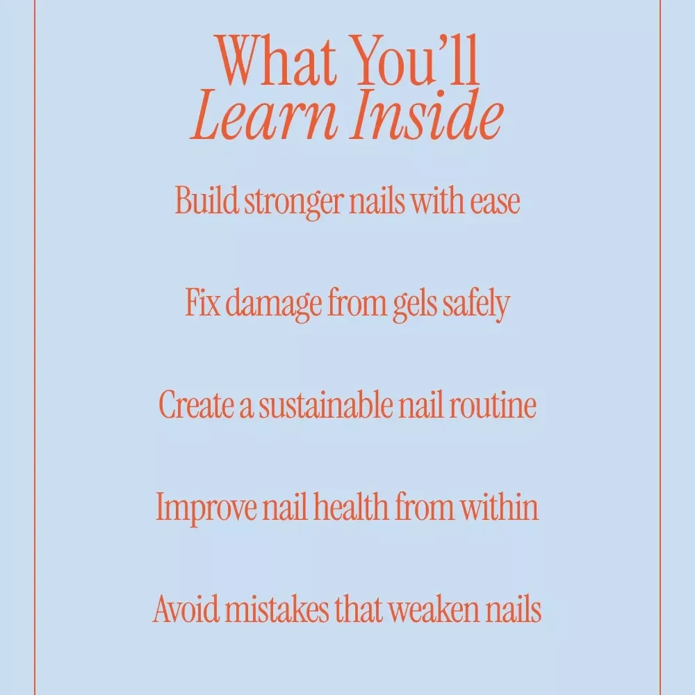 Strong Nails Start With Small Daily Wins | How to Strengthen Weak Brittle Nails eBook, Nail Care Routine, Healthy Nail Guide