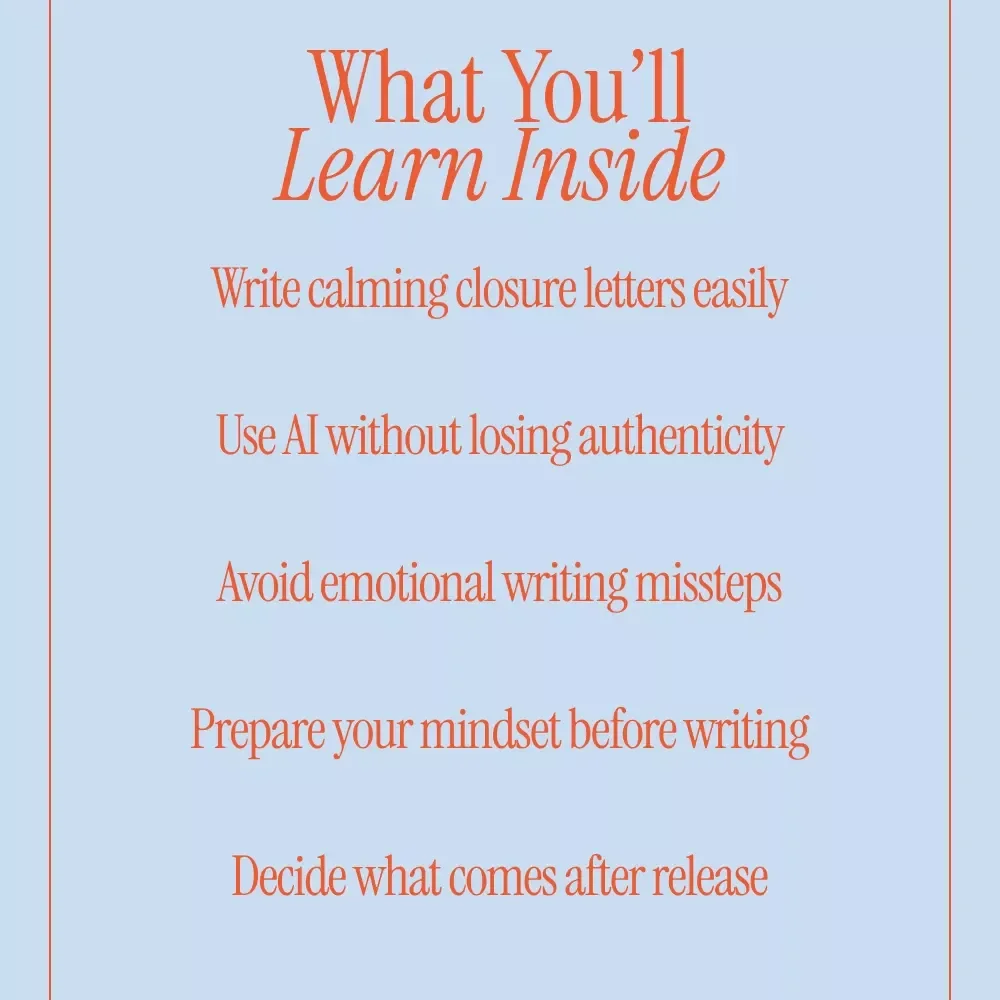 When Words Need Help Letting Go – Gentle Emotional Healing Guide Using AI to Help You Write a Letter of Letting Go