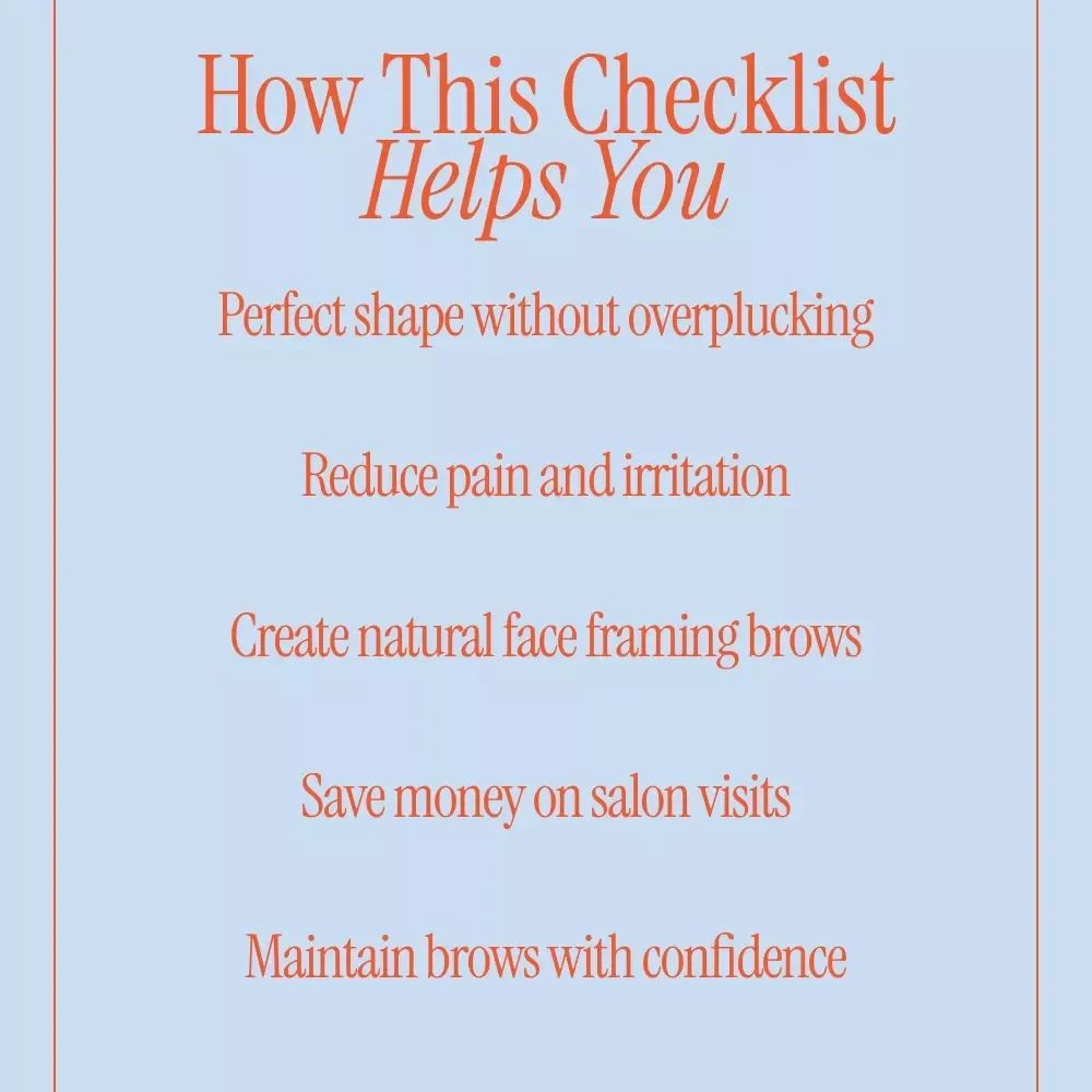 The Perfect Brow Pluck Blueprint | At-Home Eyebrow Shaping Checklist | Best Way to Pluck Your Eyebrows at Home