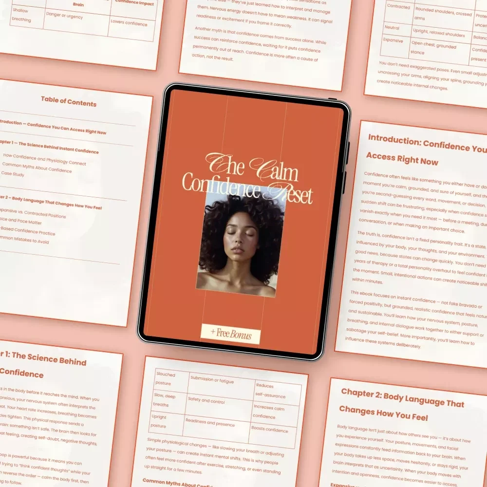 The Calm Confidence Reset – Practical eBook Guide on How to Boost Your Confidence Instantly, Build Calm Self-Belief, and Feel Confident in Any Situation
