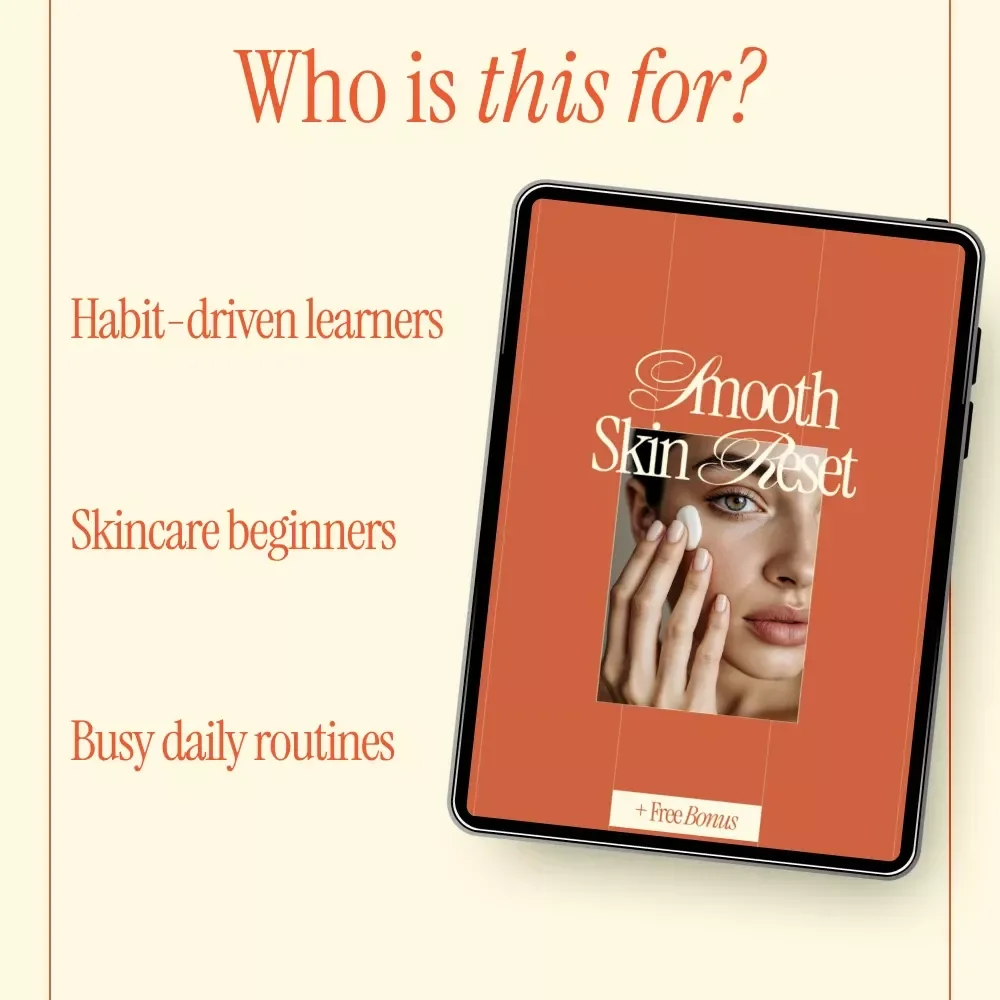Smooth Skin Reset – Simple Checklist Guide for how to get rid of chicken skin, Keratosis Pilaris Care Routine, Digital Download