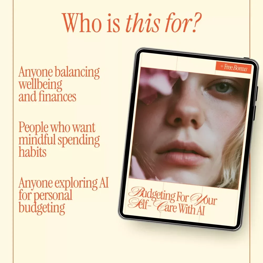 Budgeting for Your Self-Care with AI | Smart Self-Care Budget Planner Ebook