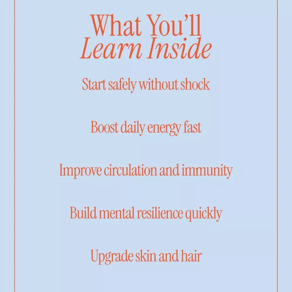 Revitalize Your Body and Mind with Cold Showers | A Practical Guide on How to Take a Cold Shower for Benefits | Wellness Reset Digital Download