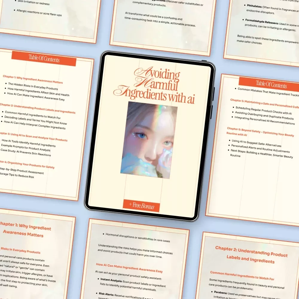 Avoiding Harmful Ingredients with AI – Smart Beauty & Skincare Ebook | ai to warn you about harmful ingredients in your products