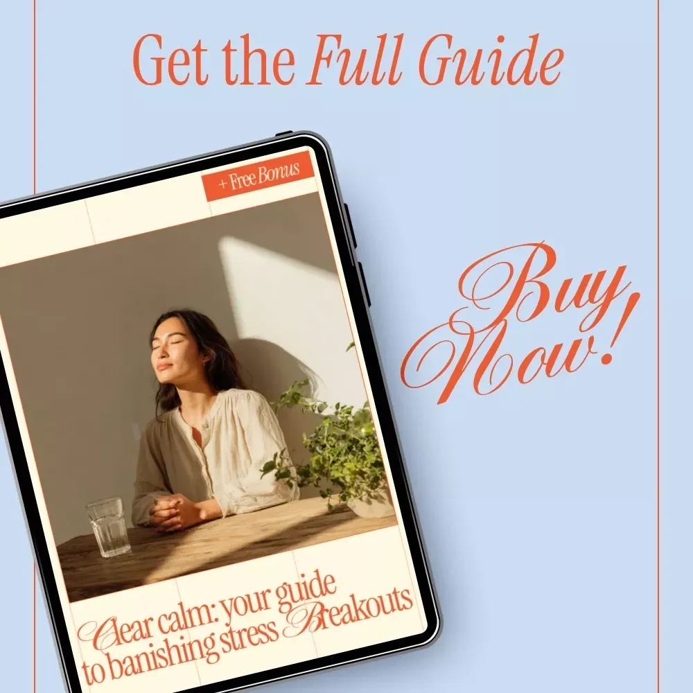 Clear Calm: Your Guide to Banishing Stress Breakouts | Stress Acne Skincare eBook, Clear Skin Guide, Digital Download for Calm Skin