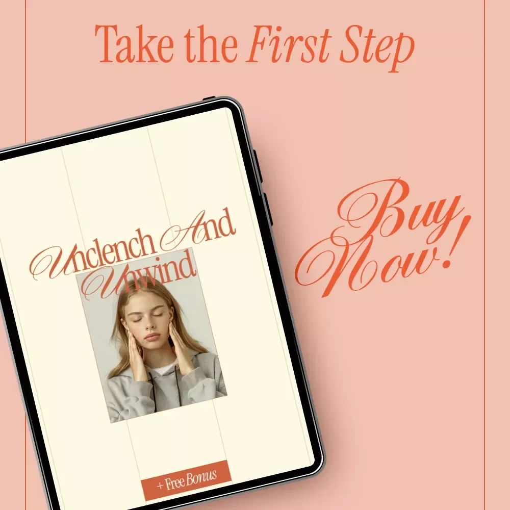 Unclench and Unwind – Jaw Tension Relief Checklist | Simple Daily Guide on How to Relieve Tension in Your Jaw | Digital Download
