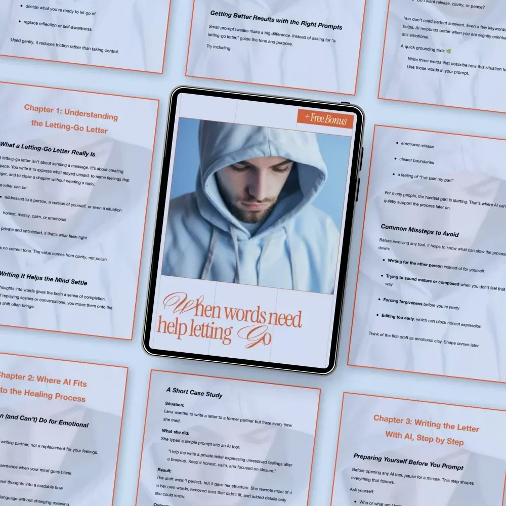 When Words Need Help Letting Go – Gentle Emotional Healing Guide Using AI to Help You Write a Letter of Letting Go