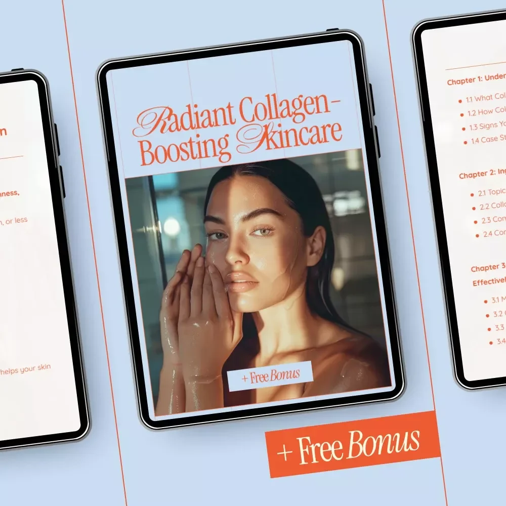 Radiant Collagen-Boosting Skincare – Digital Skincare Guide & eBook for Firmer, Youthful Skin | Collagen-Boosting Products, Routines & AI Prompts