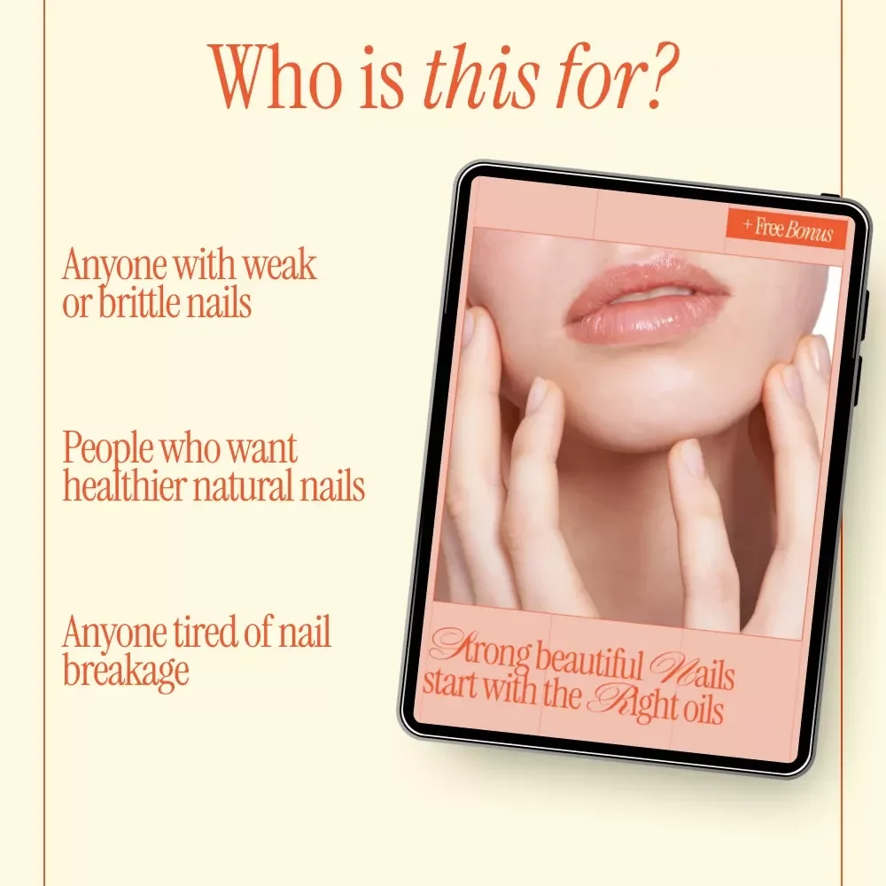 Strong Beautiful Nails Start With the Right Oils | Ebook Guide to the best oils for nail growth, Healthy Cuticles & Long Natural Nails