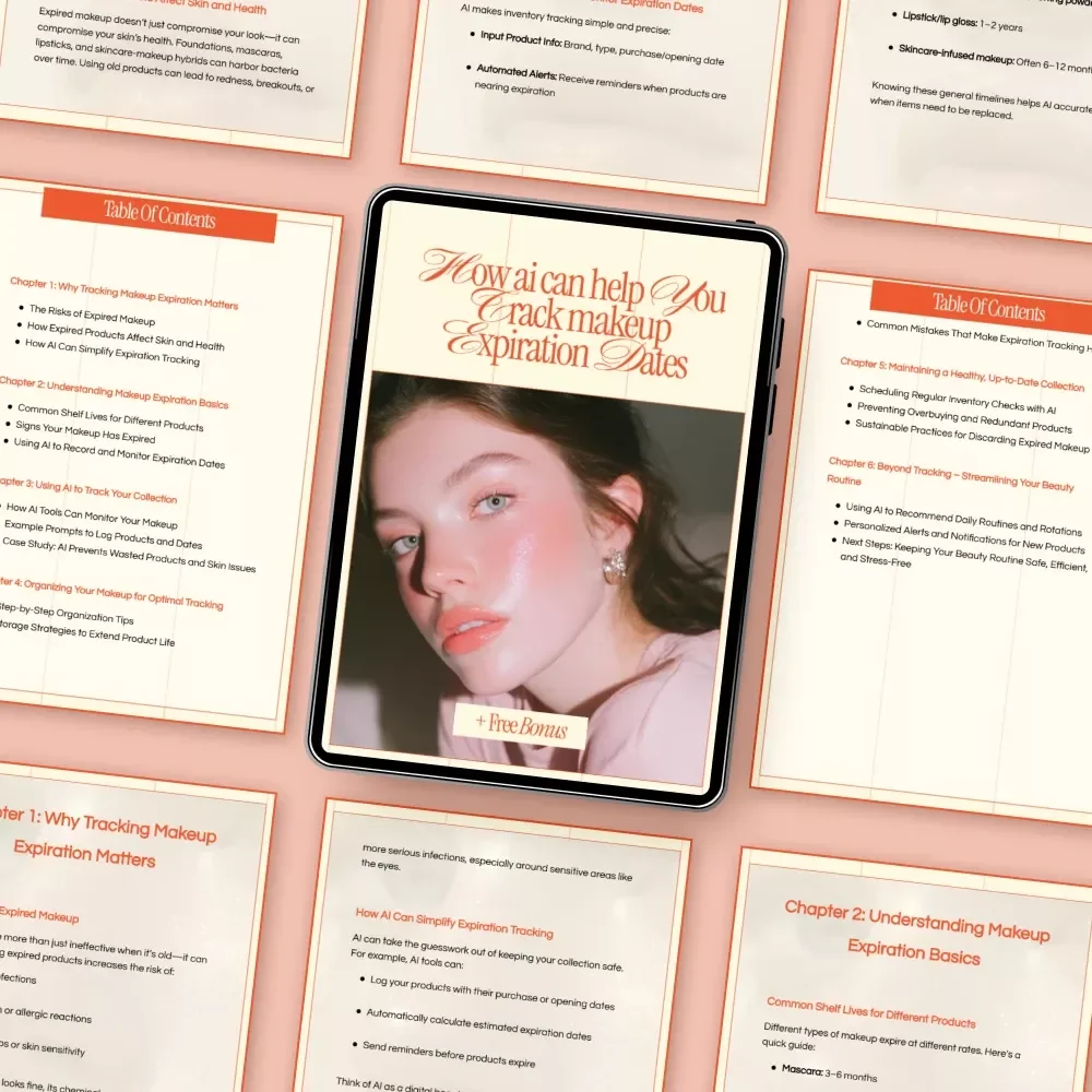 How AI Can Help You Track Makeup Expiration Dates | Smart Beauty Organization Ebook | ai to track the expiration dates of your makeup