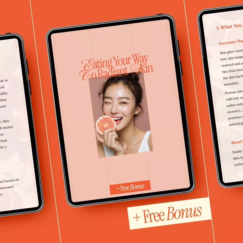 Eating Your Way to Radiant Skin | Digital Nutrition Guide for Glowing Skin, Gut Health, Hydration & Skin Supporting Diet eBook