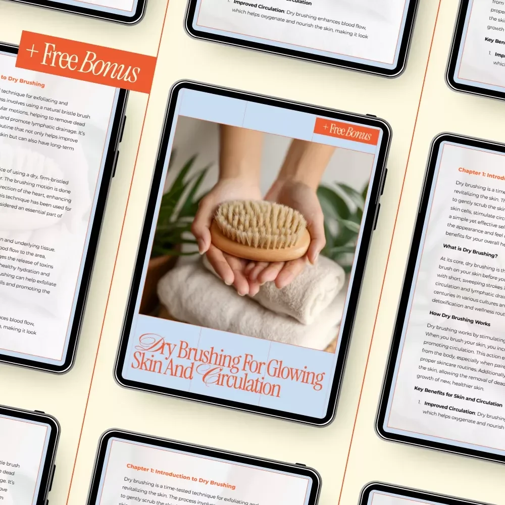 Dry Brushing for Glowing Skin and Circulation – Complete Digital Guide to Dry Brushing Benefits for Skin and Circulation, Daily Rituals & Healthy Glow