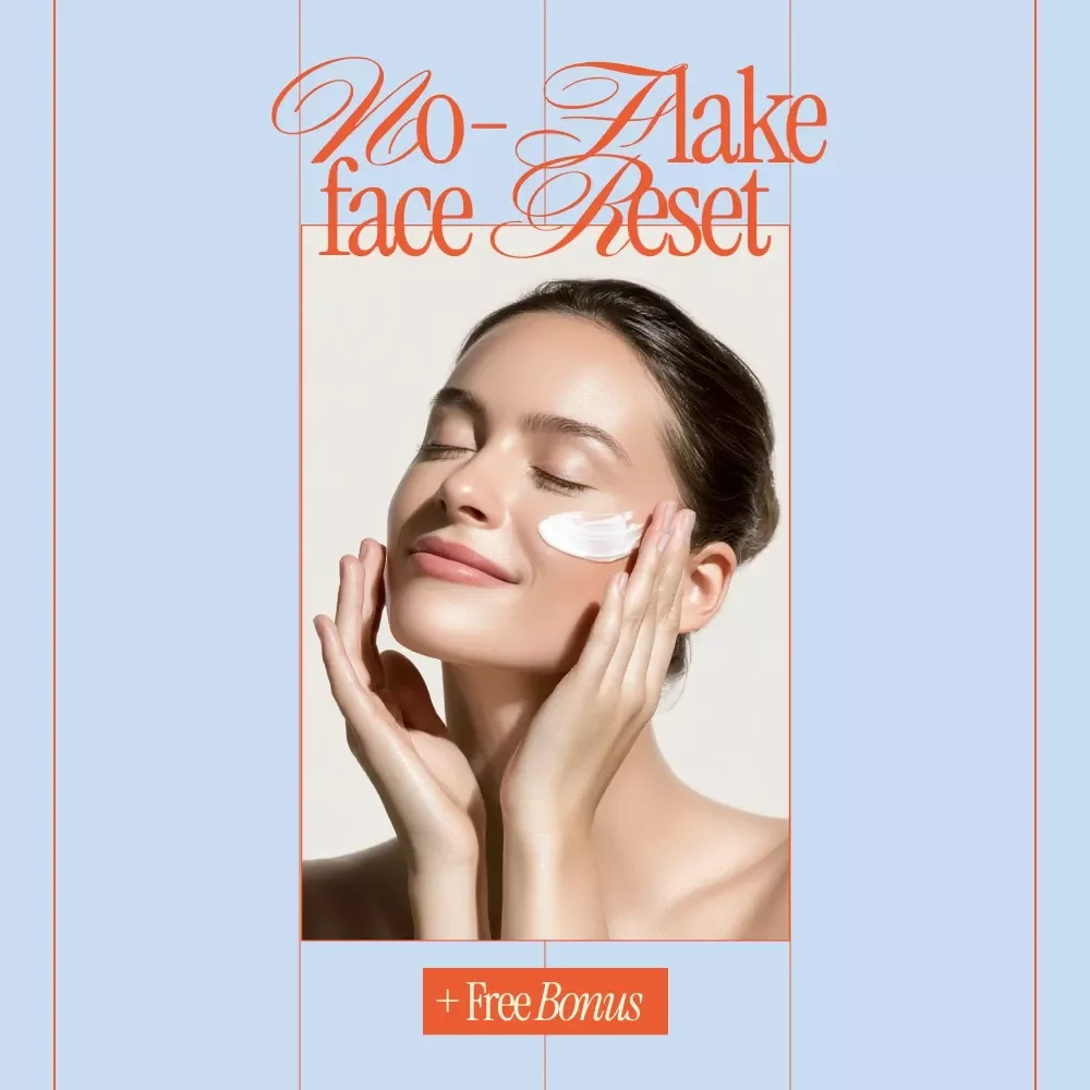 Your No-Flake Face Reset Checklist – Simple Daily Routine Guide for how to treat dry flaky skin on face, Barrier Repair & Gentle Skincare Reset
