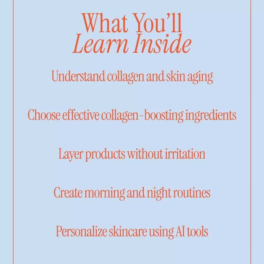 Radiant Collagen-Boosting Skincare – Digital Skincare Guide & eBook for Firmer, Youthful Skin | Collagen-Boosting Products, Routines & AI Prompts