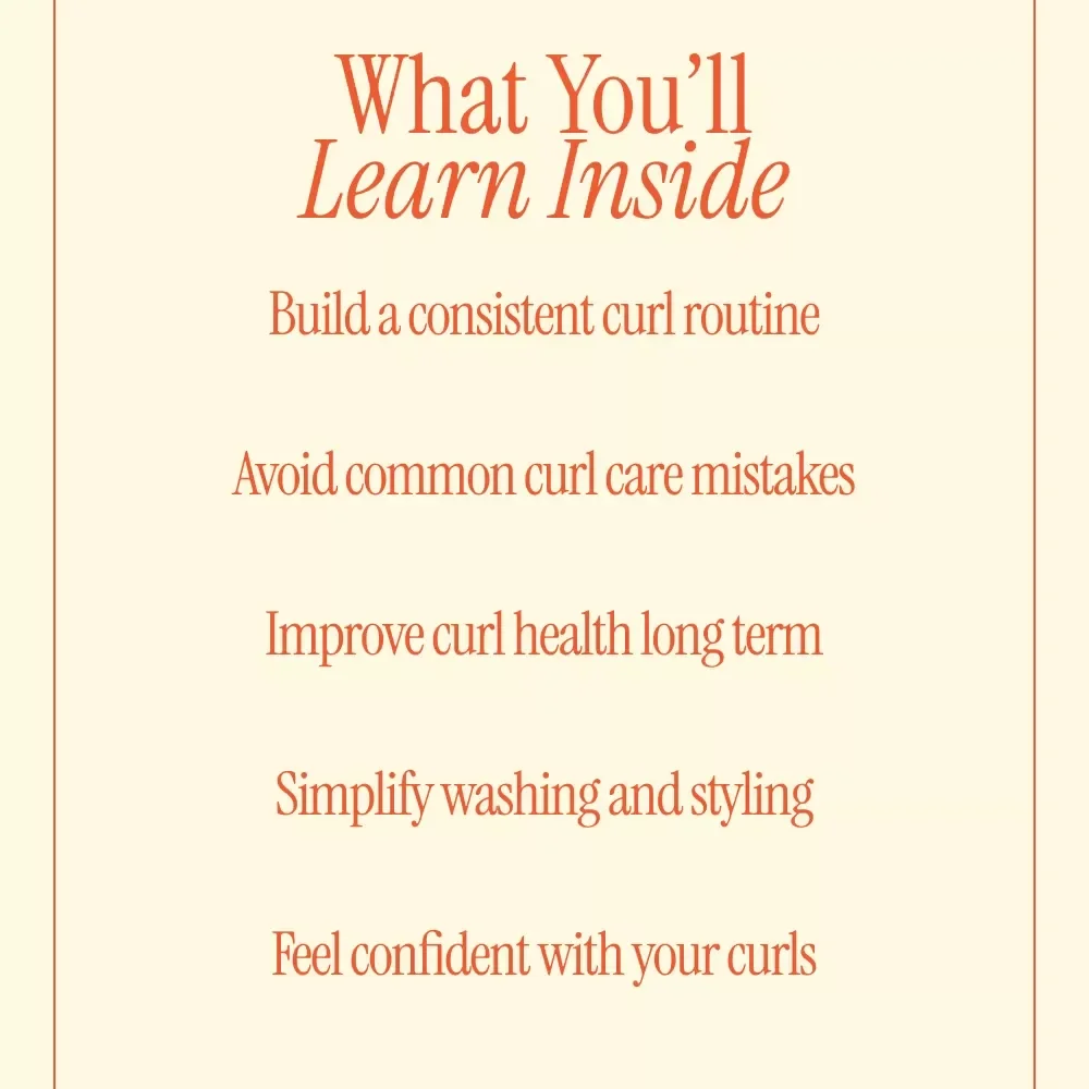 Love Your Curls Every Single Day – Curly Hair Guide, Daily Curl Care Manual, Hair Care Routine for Curly Hair, Digital Download for Healthy Defined Curls