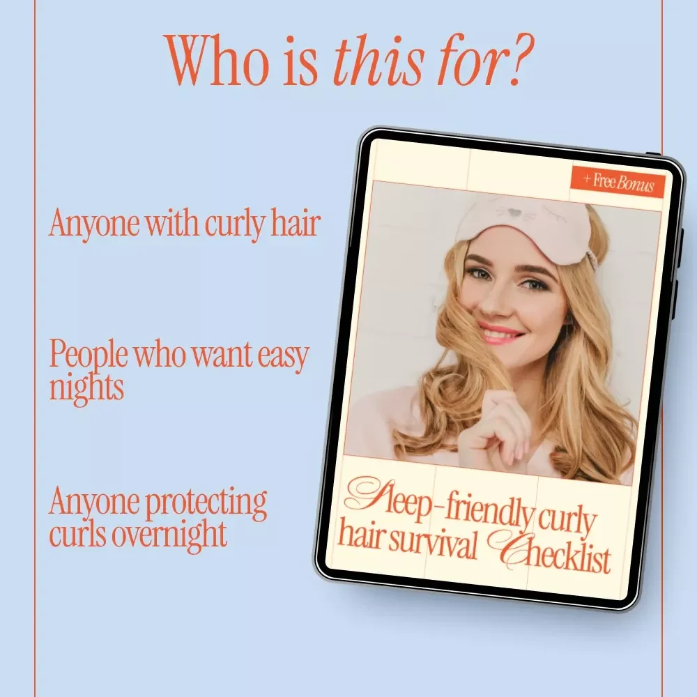Sleep-Friendly Curly Hair Survival Checklist | Protecting Curly Hair While Sleeping | Night Routine for Frizz-Free, Healthy Curls