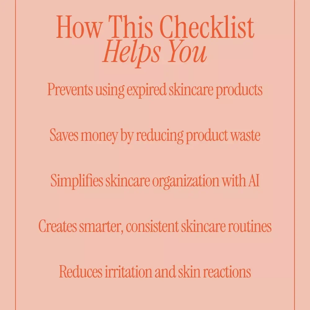 AI to Track Your Skincare Product Expiration Dates – Smart Checklist for ai for tracking your skincare product expiration, Digital Skincare Organizer, Beauty Routine Planner