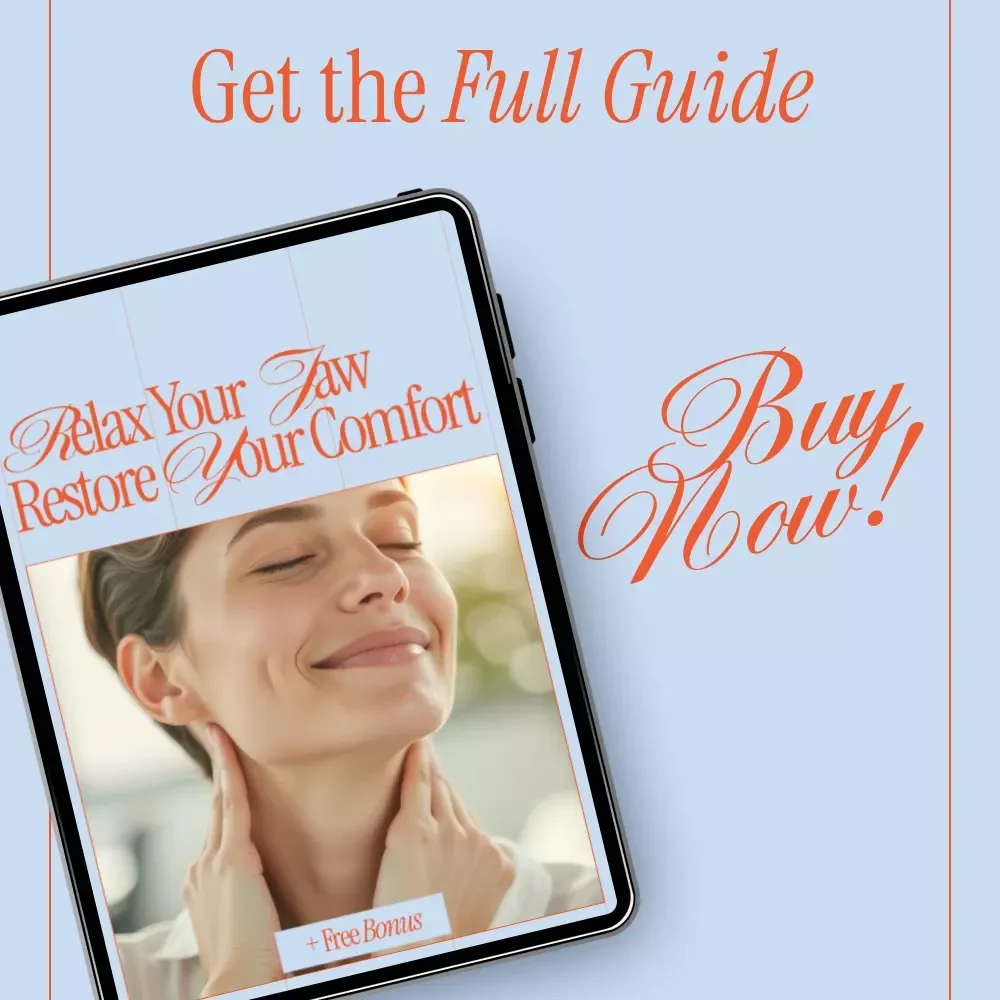 Relax Your Jaw Restore Your Comfort | TMJ Facial Massage eBook | How to Do a Facial Massage for TMJ | Jaw Tension Relief Guide