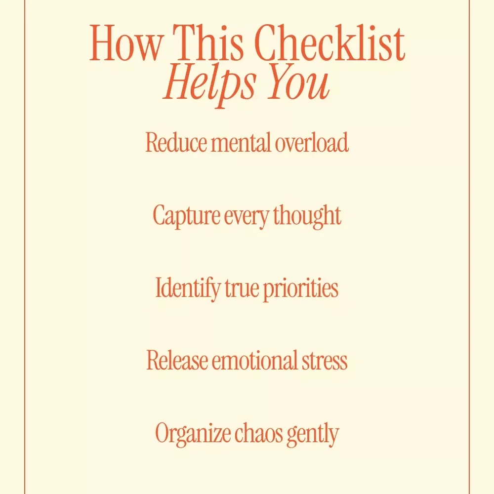 Brain Dump Journal Checklist – Simple Step-by-Step Guide for Mental Clarity, Productivity & brain dump journal how to do it
