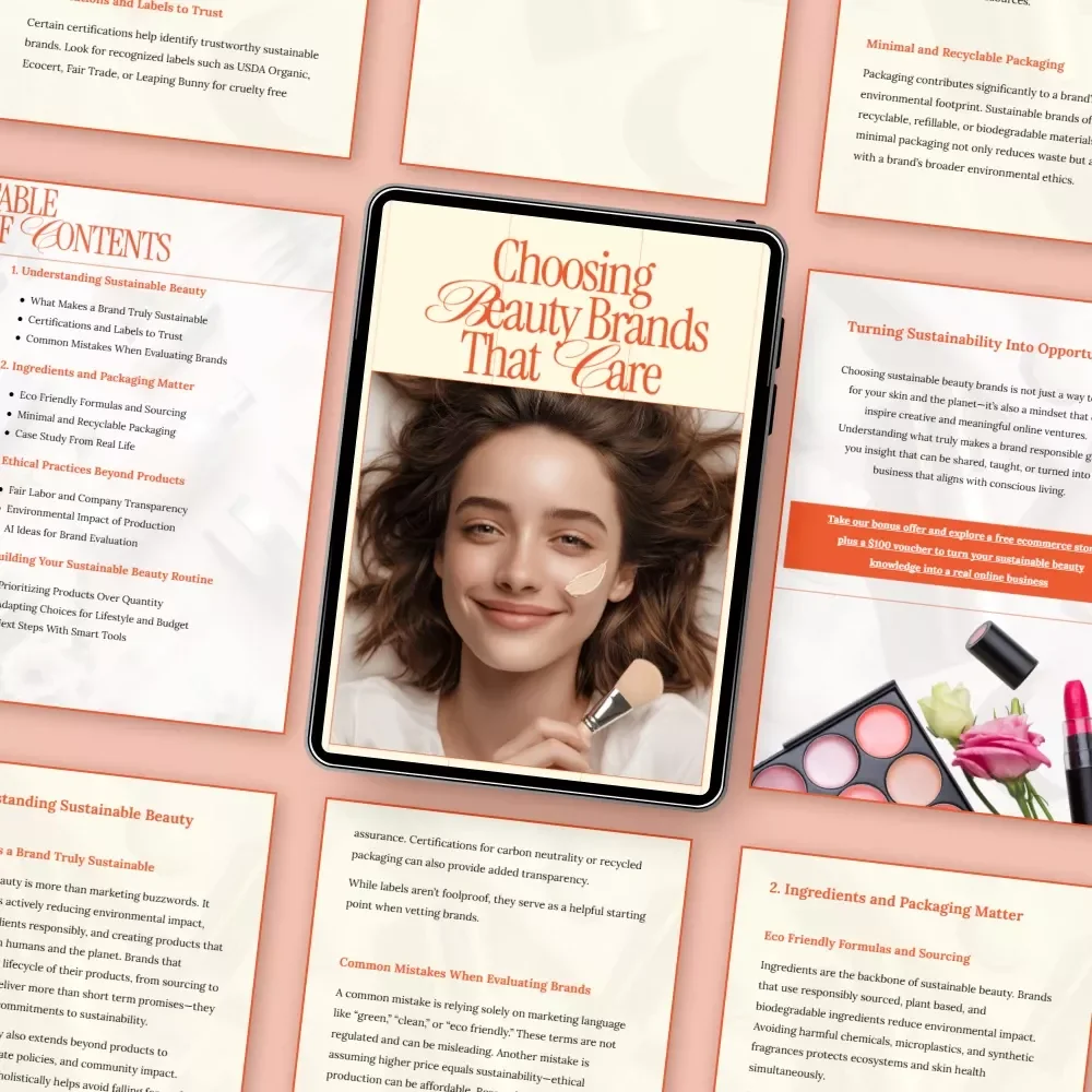 Choosing Beauty Brands That Care – A Practical Guide on how to choose sustainable beauty brands for Conscious, Ethical Skincare Lovers