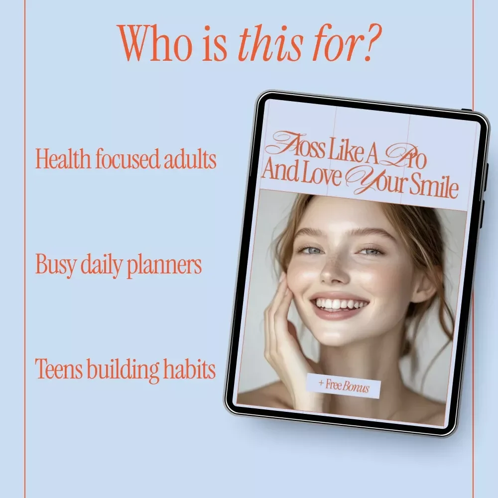 Floss Like a Pro and Love Your Smile – Printable Daily Checklist for How to Floss Properly, Easy Oral Care Routine, Digital Download