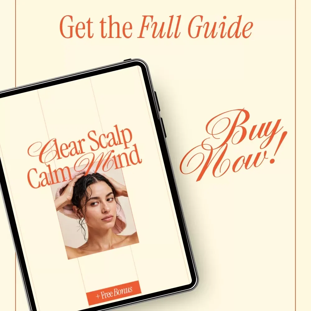 Clear Scalp Calm Mind – A Practical Home Care Guide for Dandruff Relief | Learn how to treat dandruff at home Naturally & Effectively