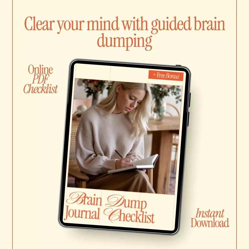 Brain Dump Journal Checklist – Simple Step-by-Step Guide for Mental Clarity, Productivity & brain dump journal how to do it