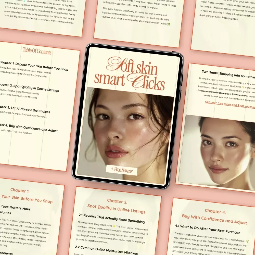 Soft Skin Smart Clicks | Digital Skincare Guide on how to find best moisturizer online with Confidence
