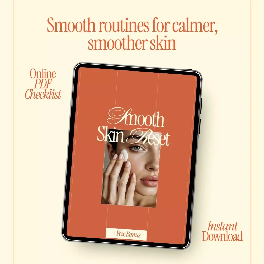 Smooth Skin Reset – Simple Checklist Guide for how to get rid of chicken skin, Keratosis Pilaris Care Routine, Digital Download