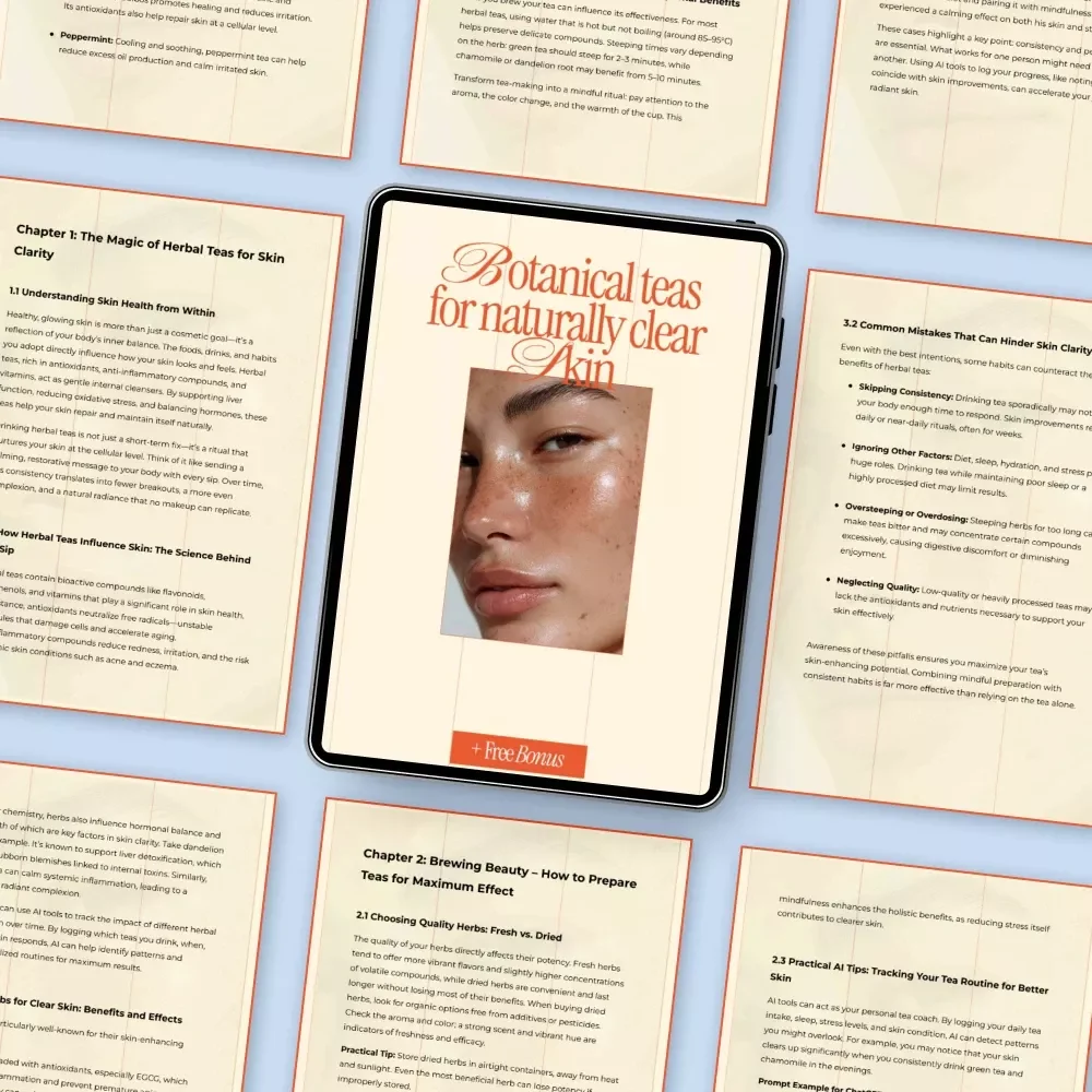 Botanical Teas for Naturally Clear Skin – A Complete Guide to Herbal Teas for Skin Clarity, Brewing Rituals & Radiant Skin Habits