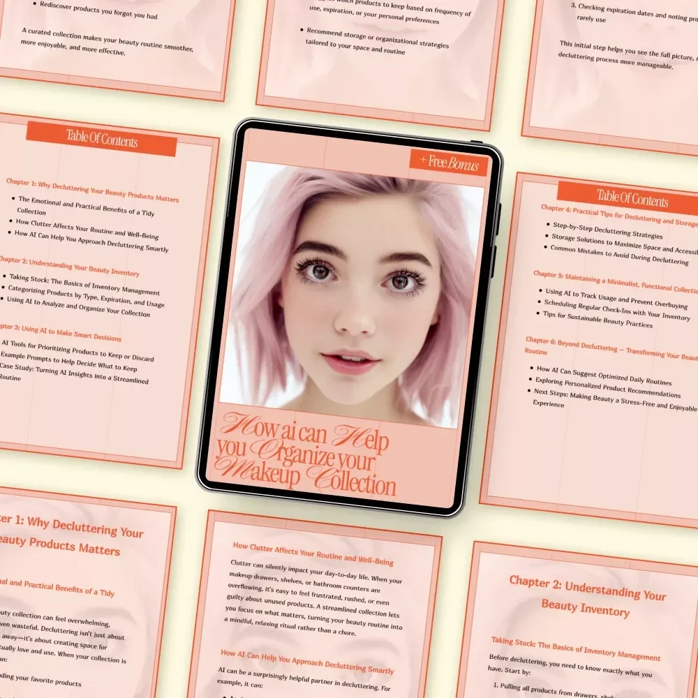 How AI Can Help You Organize Your Makeup Collection | Smart Beauty Decluttering Ebook