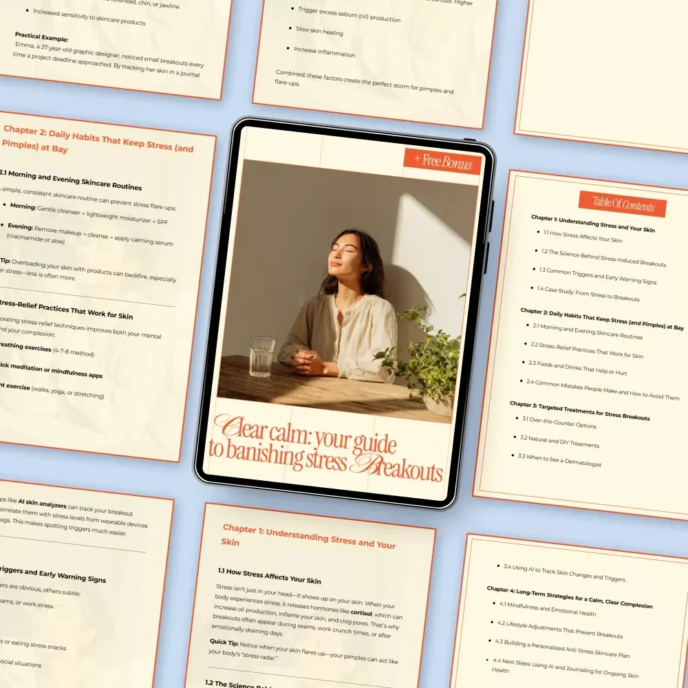 Clear Calm: Your Guide to Banishing Stress Breakouts | Stress Acne Skincare eBook, Clear Skin Guide, Digital Download for Calm Skin