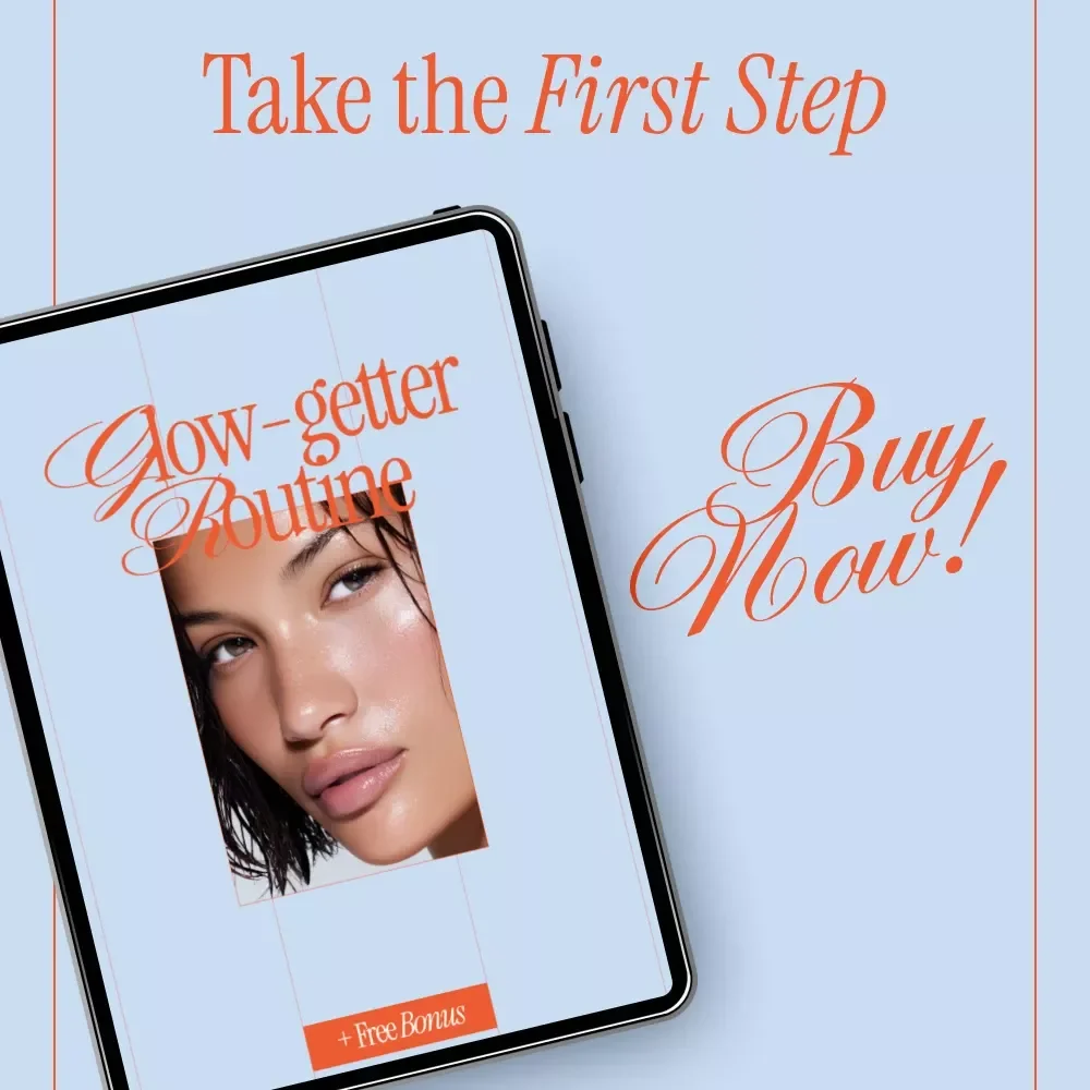 Glow-Getter Routine – Ultimate Skincare Routine Digital Download, Daily Glow Guide, Morning & Evening Skincare Checklist, Self-Care eBook