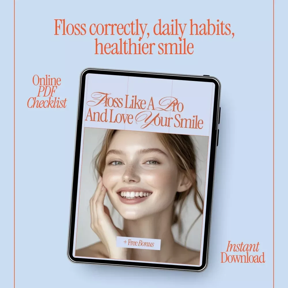 Floss Like a Pro and Love Your Smile – Printable Daily Checklist for How to Floss Properly, Easy Oral Care Routine, Digital Download