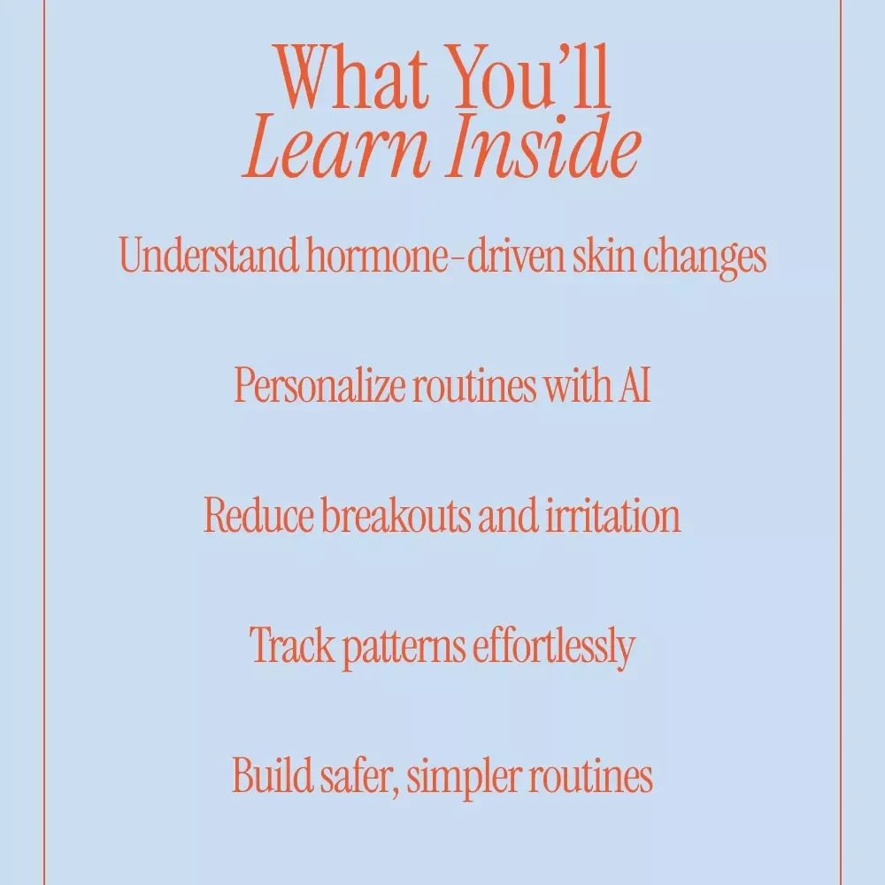 Adjust Your Skincare to Your Cycle with AI | Smart Cycle-Based Skincare Ebook Using AI to Suggest Skincare Changes for Your Cycle