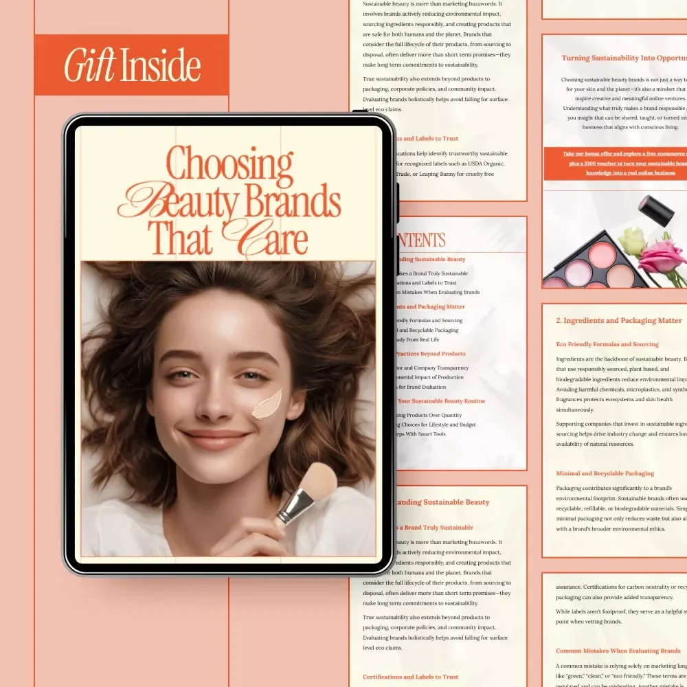 Choosing Beauty Brands That Care – A Practical Guide on how to choose sustainable beauty brands for Conscious, Ethical Skincare Lovers
