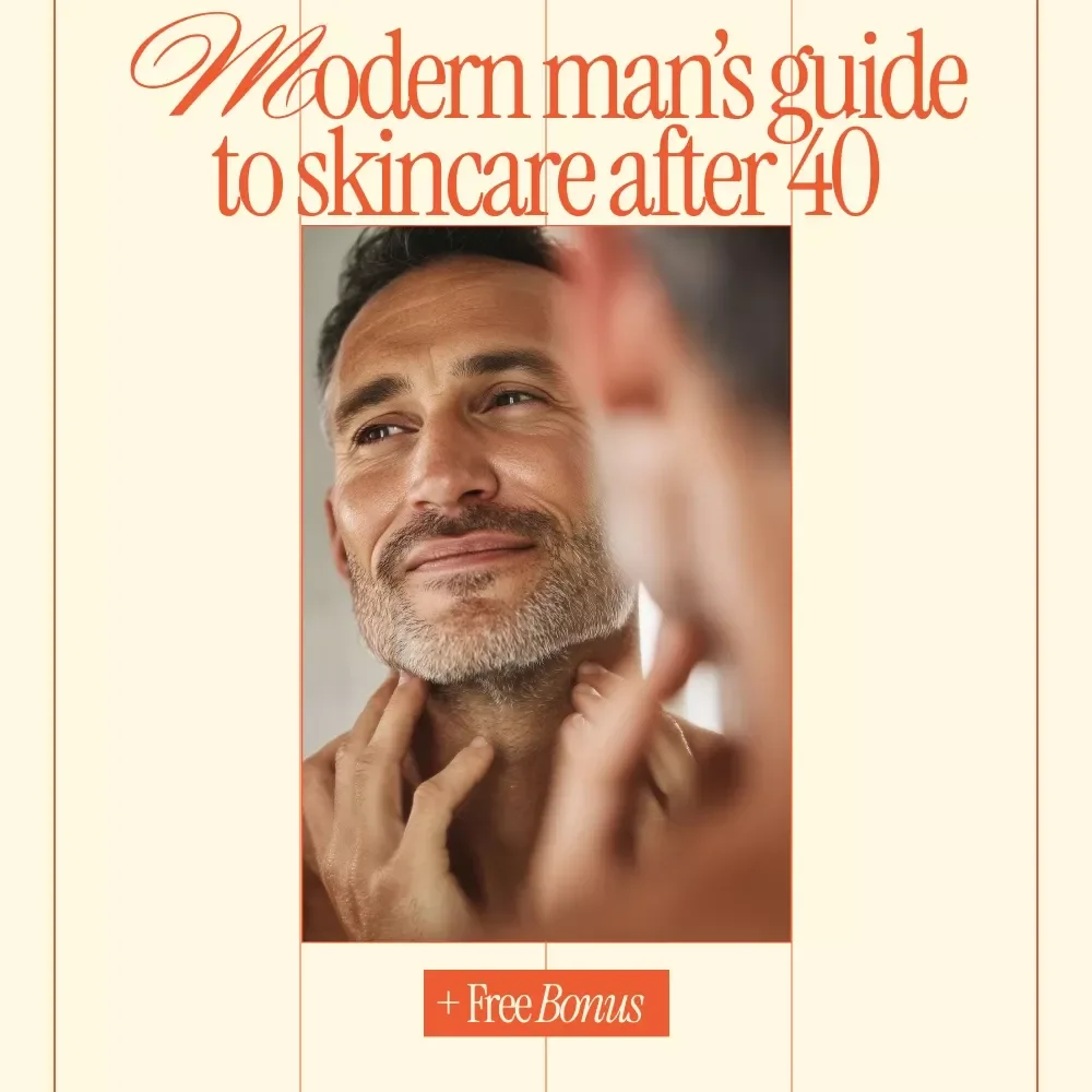 A Modern Man’s Guide to Skincare After 40 | Practical eBook for Confidence, Aging Well | Smart Skincare for Men Over 40