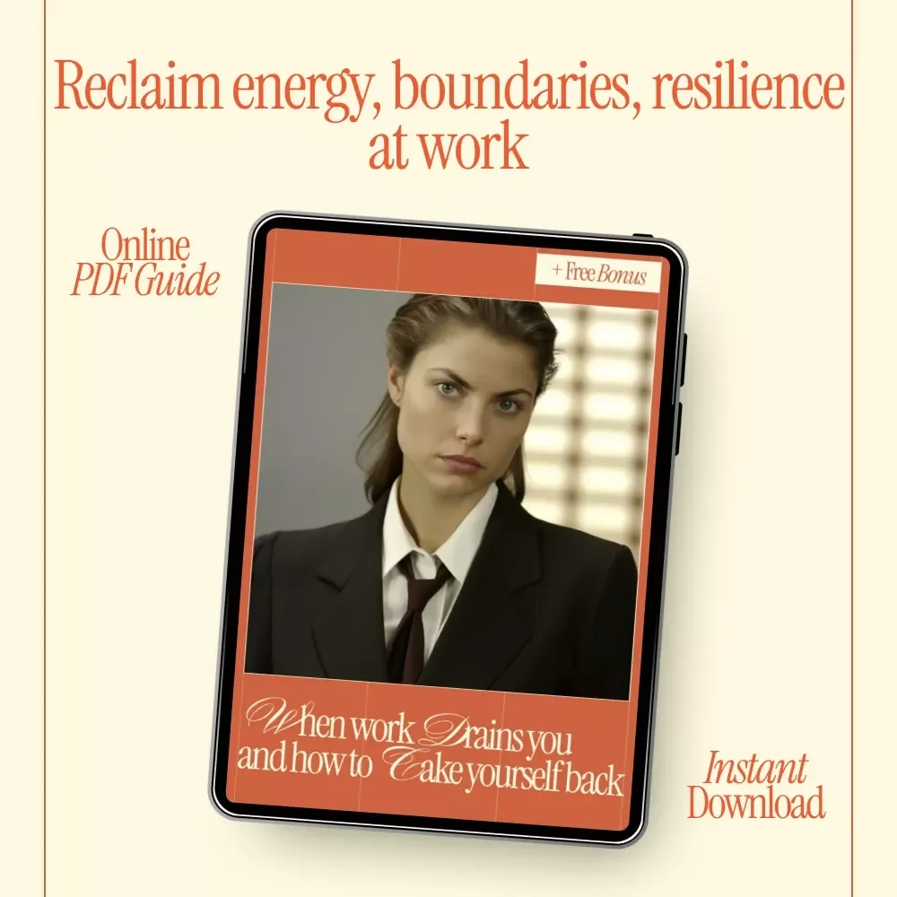When Work Drains You and How to Take Yourself Back | Practical Guide on How to Deal with Burnout at Work for Overwhelmed Professionals