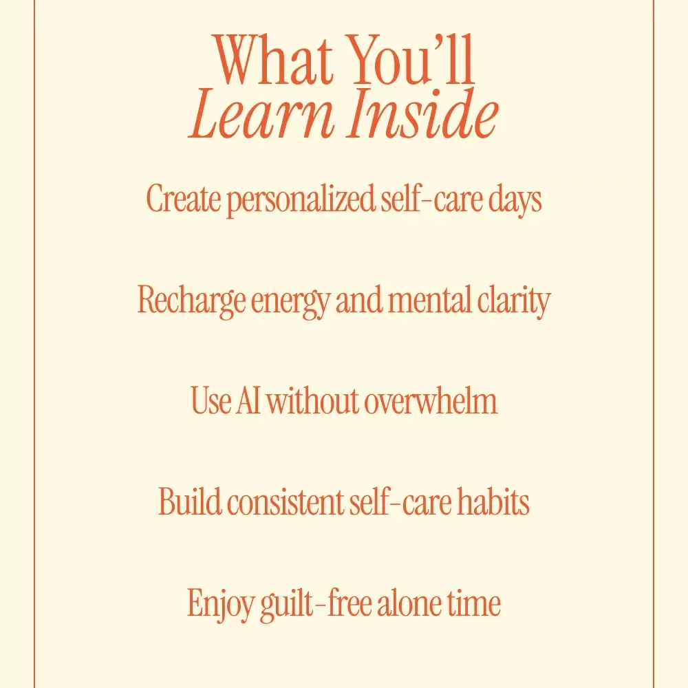 Planning the Perfect Solo Date | Self-Care eBook to Design a Meaningful Solo Day