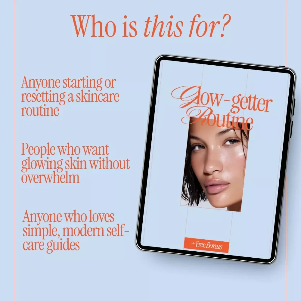 Glow-Getter Routine – Ultimate Skincare Routine Digital Download, Daily Glow Guide, Morning & Evening Skincare Checklist, Self-Care eBook